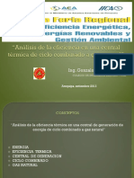 Analisis de La Eficiencia en Una Central Termica