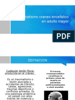 Trauma craneoencefalico en adulto mayor: causas, síntomas y tratamiento