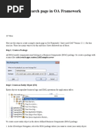Build Simple Search Page in OA