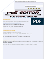 PES Editor Guide for Winning Eleven: Pro Evolution Soccer 2008