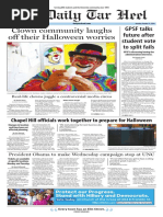 The Daily Tar Heel for Oct. 31, 2016