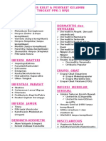 Diagnosis Kulit & Penyakit Kelamin Tingkat Ppk-1 BPJS: Nipple Eczema/Cracked Nipple