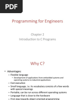 Programming For Engineers: Chapter 2 Introduc7on To C Programs