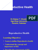 Reproductive Health: DR Babar T. Shaikh