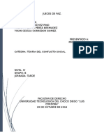 Jueces de Paz. Teoria Del Conflicto Social