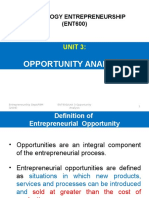 Unit 3 (Opportunity Analysis)