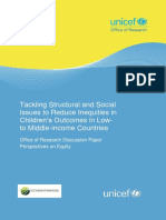 Full Report Tackling Structural and Social Issues To Reduce Inequities in Childrens Outcomes in Low To Middle Income Countries