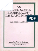 As Teses Sobre Feuerbach de Karl Marx - Georges Labica