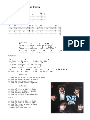 Tell Me Why, by The Byrds - lyrics with pdf
