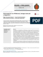 Enfermedad de Von Willebrand, Biología Molecular - México - 2015