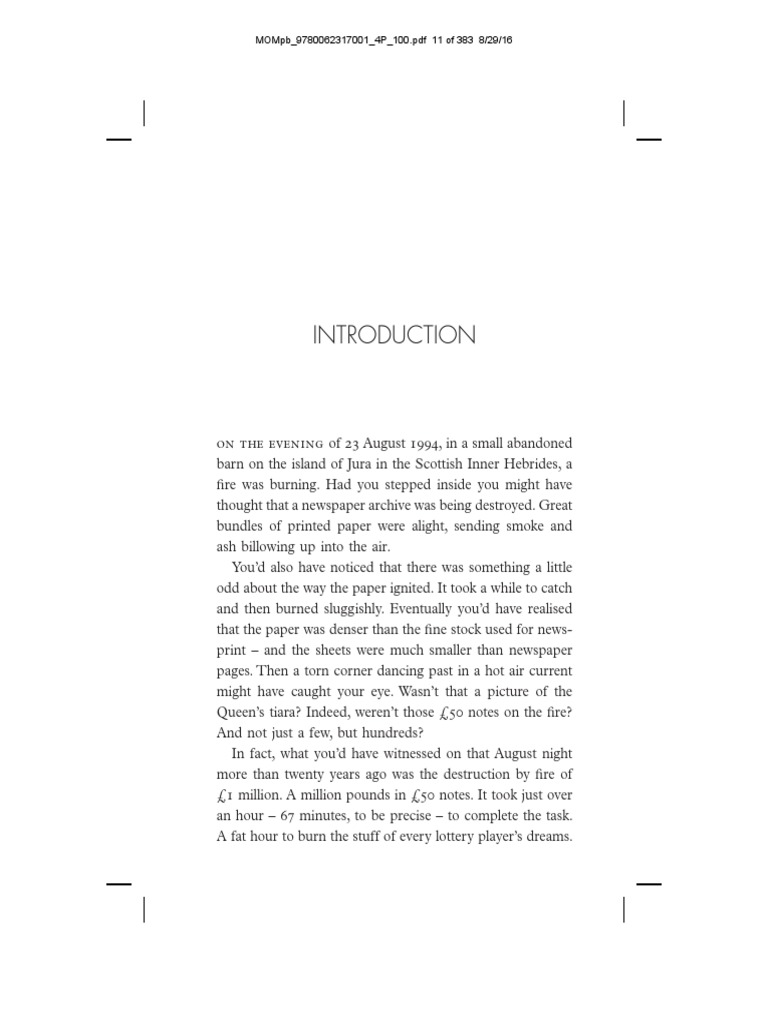 Mind Over Money Featured Excerpt Money Thought