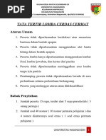 Download Tata Tertib Lomba Cerdas Cermat by Oktaviana Ratnaningsih SN329514354 doc pdf
