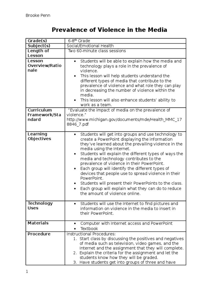 Cis Lesson Plan With Rubric | PDF | Microsoft Power Point | Internet