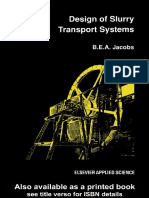 Design of Slurry Transport Systems