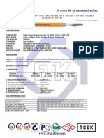 Fire resistant signal control cable specs