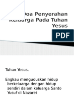 Doa Penyerahan Keluarga Pada Tuhan Yesus