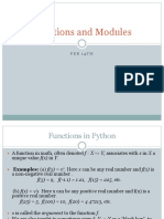 Functions and Modules: Feb 14Th