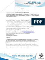 Actividad de Aprendizaje Unidad 3 - de La Auditoria Interna Al Proceso Organizacional