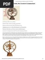 Lord Shiva and Panini, The Greatest Grammarian! _ Tamil and Vedas