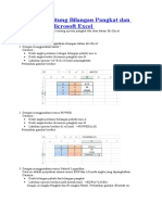 Cara Menghitung Bilangan Pangkat Dan Akar Pada Microsoft Excel