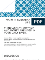 Math in Everyday Life