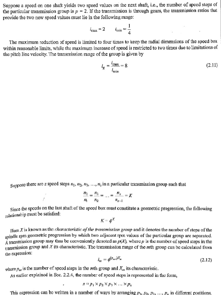 Machine Tool Gear Box Design PDF