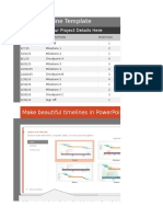 Excel Timeline Template - 2007