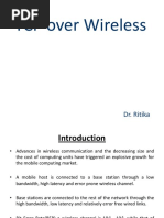 TCP Over Wireless: Dr. Ritika