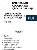 Fermentação Alcoólica Na Produção de Cerveja