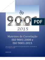 Matrizes de Correlaça o ISO 9001-2008 e ISO 9001-2015