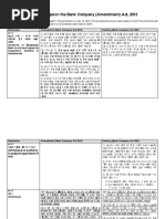 Banking Company ACT Amendment Comparison 01 | PDF