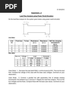 Experiment - 5 Load Flow Analysis Using Power World Simulator