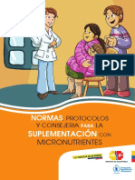 Normas y Protocolos Suplementacion Con Micronutrientes