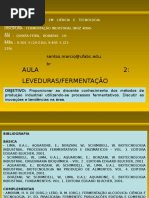 Aula 2 Leveduras 160916