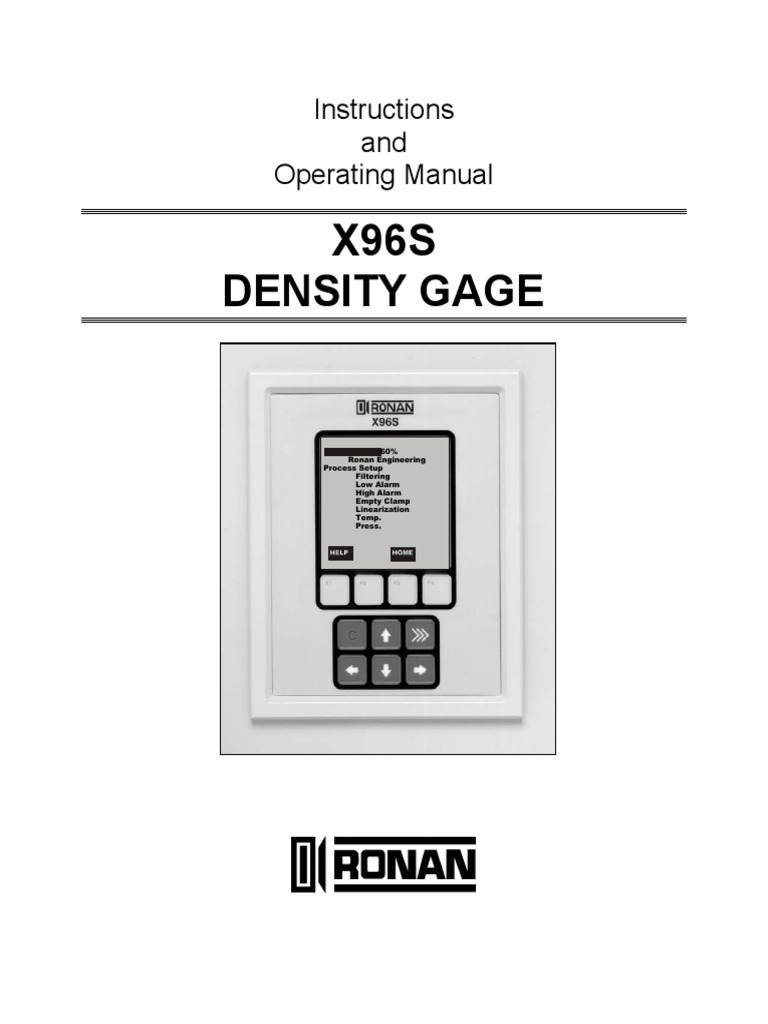 X96S Density Gauge | PDF | Telecommunication | Radiation