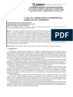 Artigo - Modelo Experimental Aeroelástico de Uma Asa Feito Com Materias Compositos