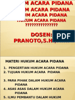 Hukum Acara Pidana Pranoto, S.H.,M.H