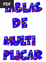 Fichas de Multiplicaciones