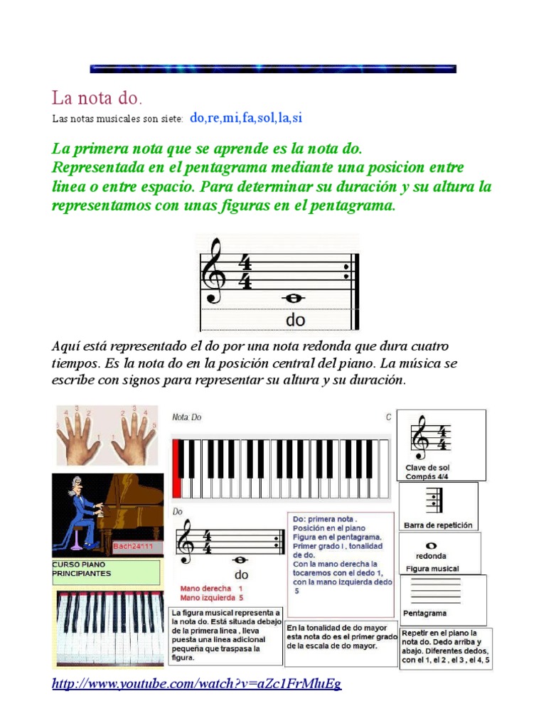 La Nota Do: Introducción Musical | PDF