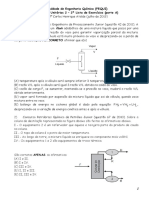 Operações Unitárias 2 - Lista de Exercícios