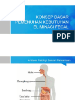 Konsep Dasar Pemenuhan Kebutuhan Eliminasi Fecal