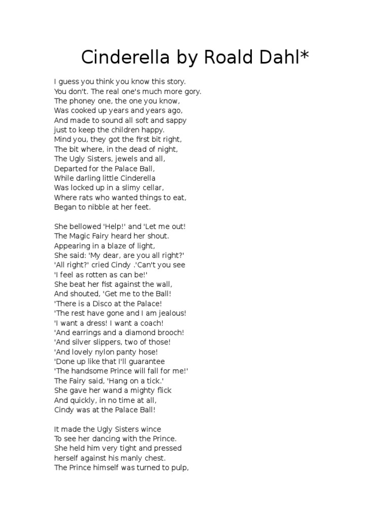 Cinderella speech essay picture