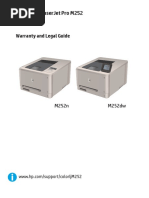 HP Color LaserJet Pro M252 - Warranty and Legal Guide