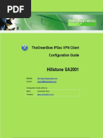 Hillstone SA Firewall Series & GreenBow IPSec VPN Client Software Configuration (English)