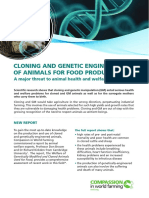 Cloning and Genetic Engineering of Animals for Food Production Summary (1)