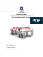 El Lenguaje de Programación HTML