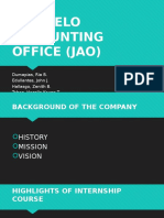 JAO Internship Report: Skills Gained & Challenges Overcome