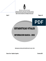 Dirección Nacional de Estadísticas Vitales. Anuario2002