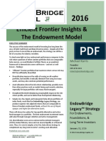 EndowBridge Efficient Frontier Insights and the Endowment Model (2016-01)