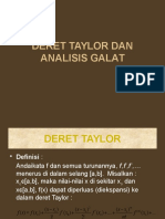 Pertemuan 1. Deret Taylor, Maclurin, Galat